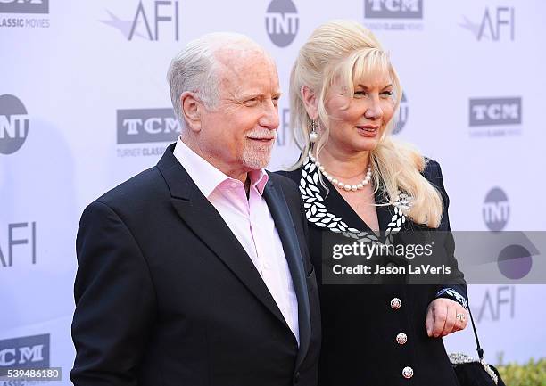 Actor Richard Dreyfuss and wife Svetlana Erokhin attend the 44th AFI Life Achievement Awards gala tribute at Dolby Theatre on June 9, 2016 in...