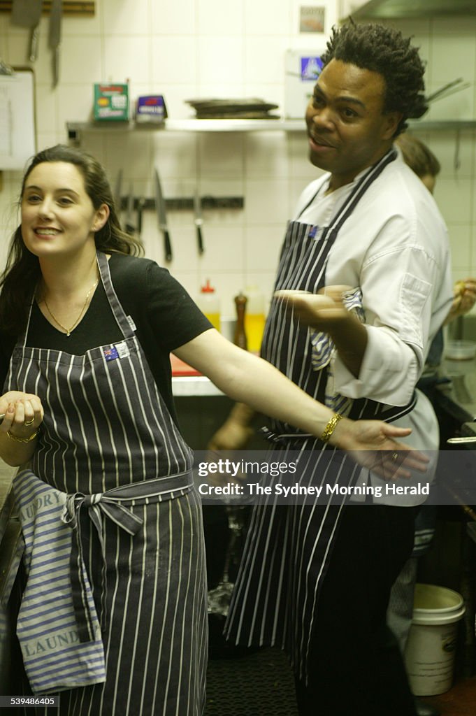 Abbi Rydge in the kitchen at Pello restaurant, Stanley Street East Sydney, 21 Au