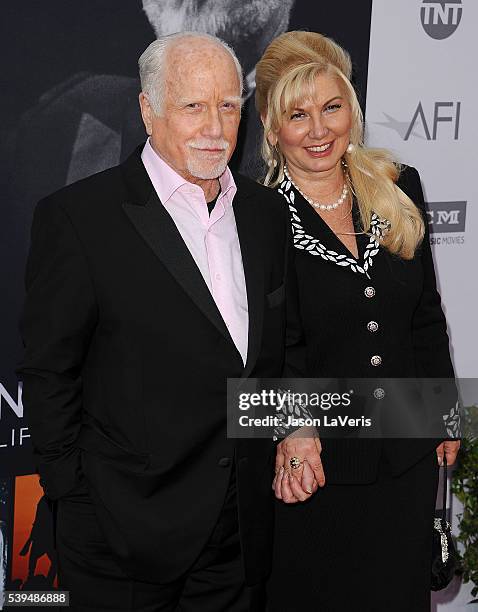 Actor Richard Dreyfuss and wife Svetlana Erokhin attend the 44th AFI Life Achievement Awards gala tribute at Dolby Theatre on June 9, 2016 in...