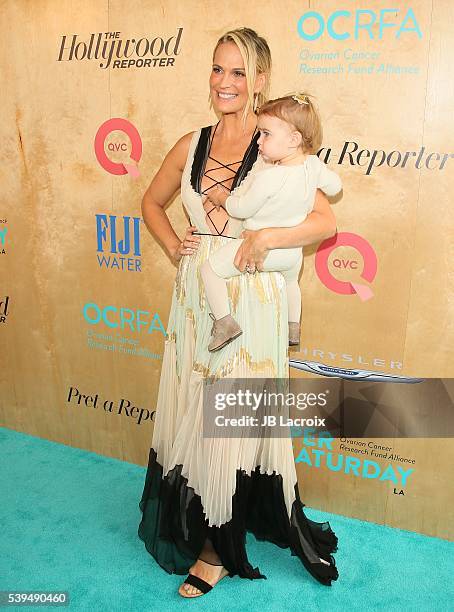 Molly Sims and Brooks Alan Stuber attend the 3rd Annual Super Saturday LA on June 11, 2016 in Santa Monica, California.