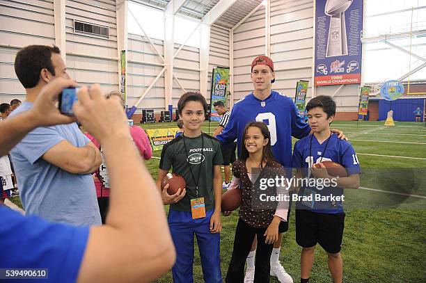 General overview of the Nickelodeon And The New York Giants Host Tryouts For The "Triple Shot Challenge: Kids' Choice Sports $50,000 Perfect Pass...