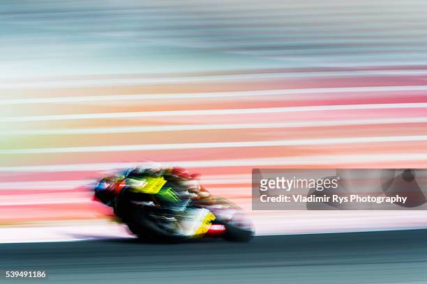 Bradley Smith of Great Britain and Monster Yamaha Tech 3 in action during qualifying for the MotoGP of Catalunya at Circuit de Barcelona on June 04,...