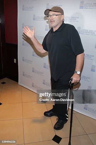 Phil Collins attends Little Dreams Foundation Annual Open Musical Auditions at Seminole Hard Rock Hotel on June 11, 2016 in Hollywood, Florida.