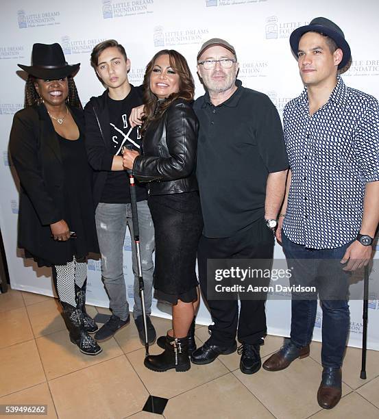 Betty Wright, Nic Collins, Orianne Collins,Phil Collins, and Jean Pierre Espiritusanto attend Little Dreams Foundation Annual Open Musical Auditions...