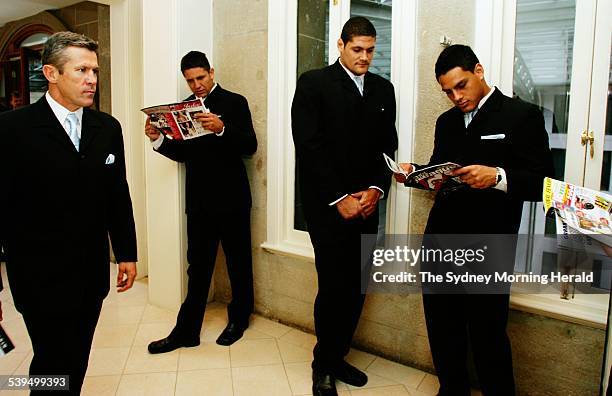 The Rugby League Grand Final Breakfast at the Westin Hotel in Sydney on 30 September 2004. The Sydney City Roosters and the Canterbury Bulldogs were...