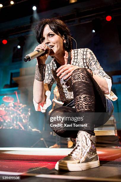 Dolores O'Riordan of The Cranberries performs in concert during Festival Jardins de Pedralbes on June 11, 2016 in Barcelona, Spain.