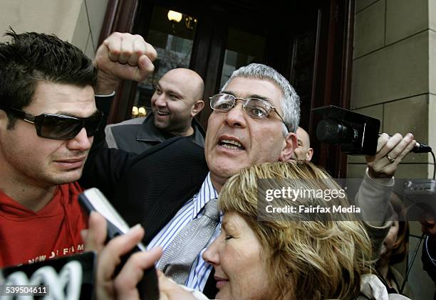 Dominic Mick Gatto walked free from the Supreme Court after being aquitted of murdering Andrew Veniamin in a Carlton restaurant in 2004 - hugs his...