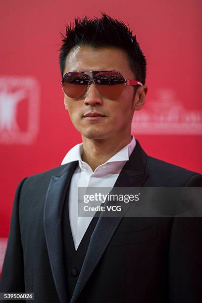 Actor Nicholas Tse arrives for the red carpet of the 19th Shanghai International Film Festival at Shanghai Grand Theatre on June 11, 2016 in...