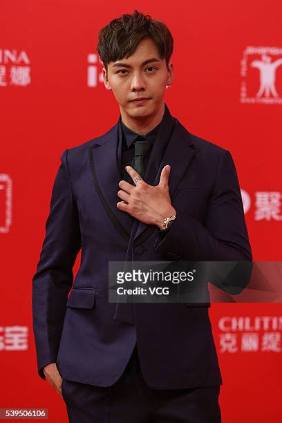 Actor William Chan arrives for the red carpet of the 19th Shanghai International Film Festival at Shanghai Grand Theatre on June 11, 2016 in...