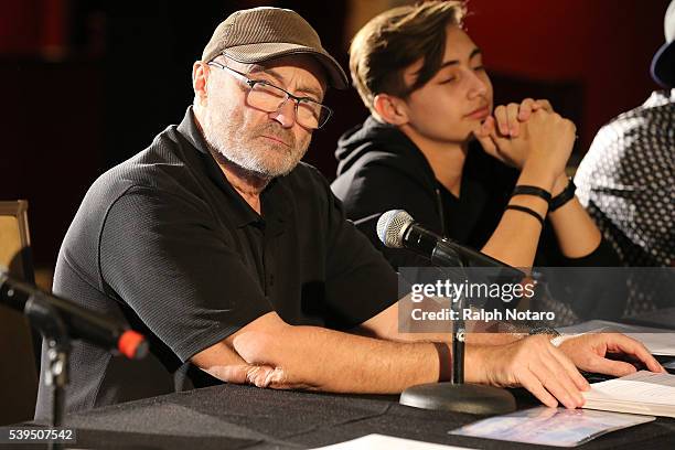 Phil and Nic Collins attend Little Dreams Foundation Annual Open Musical Auditions at Seminole Hard Rock Hotel & Casino on June 11, 2016 in...