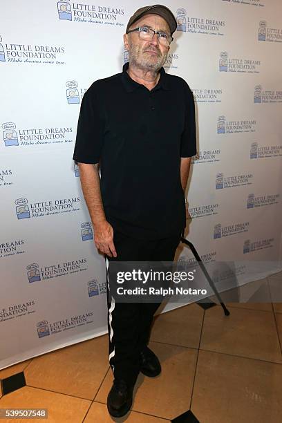 Phil Collins attends Little Dreams Foundation Annual Open Musical Auditions at Seminole Hard Rock Hotel & Casino on June 11, 2016 in Hollywood,...