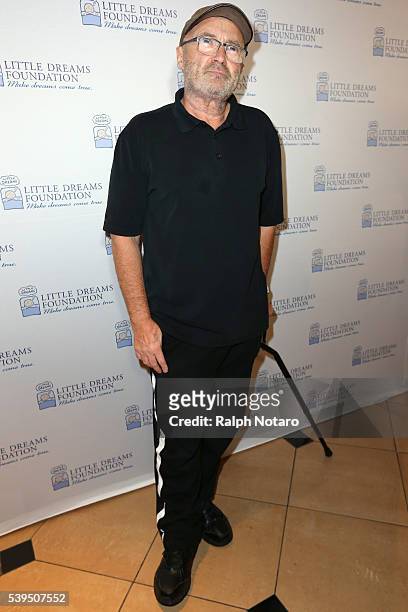 Phil Collins attends Little Dreams Foundation Annual Open Musical Auditions at Seminole Hard Rock Hotel & Casino on June 11, 2016 in Hollywood,...