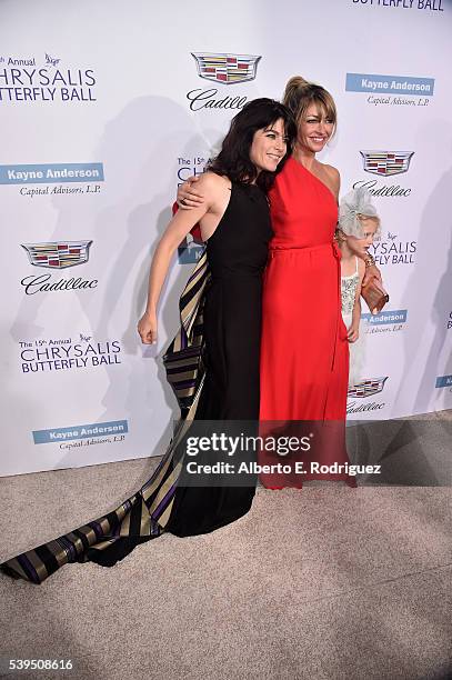 Actors Selma Blair, Rebecca Gayheart and Billie Beatrice Dane attend the 15th Annual Chrysalis Butterfly Ball at a Private Residence on June 11, 2016...