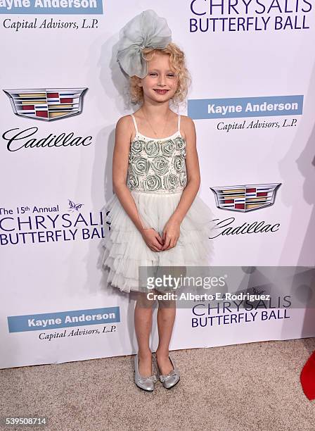 Billie Beatrice Dane attends the 15th Annual Chrysalis Butterfly Ball at a Private Residence on June 11, 2016 in Brentwood, California.