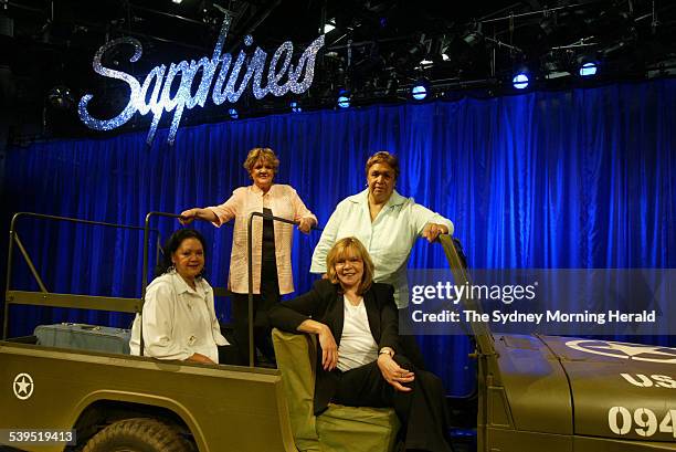 The original members of The Sapphires Laurel Robinson, Beverly Briggs, Naomi Mayers and Lois Peeler at the Belvoir Street Theatre in Sydney, 7...