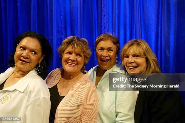 The original members of The Sapphires Laurel Robinson, Beverly Briggs, Naomi Mayers and Lois Peeler at the Belvoir Street Theatre in Sydney, 7...