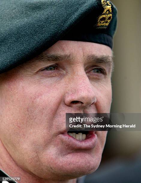 Brigadier Chris Appleton commandant of the Royal Military College of Australia in Duntroon talks about nine college cadets who are under...