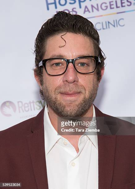 Singer Elliott Yamin attends Patina Restaurant Group And Rettsyndrome.orgs 1st Annual LA Feast And Fundraiser at Cafe Pinot on June 11, 2016 in Los...