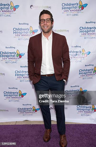 Singer Elliott Yamin attends Patina Restaurant Group And Rettsyndrome.orgs 1st Annual LA Feast And Fundraiser at Cafe Pinot on June 11, 2016 in Los...