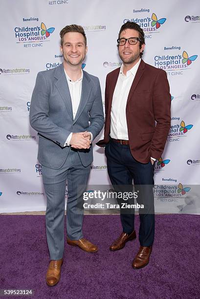 American Idol singers Blake Lewis and Elliott Yamin attend Patina Restaurant Group And Rettsyndrome.orgs 1st Annual LA Feast And Fundraiser at Cafe...