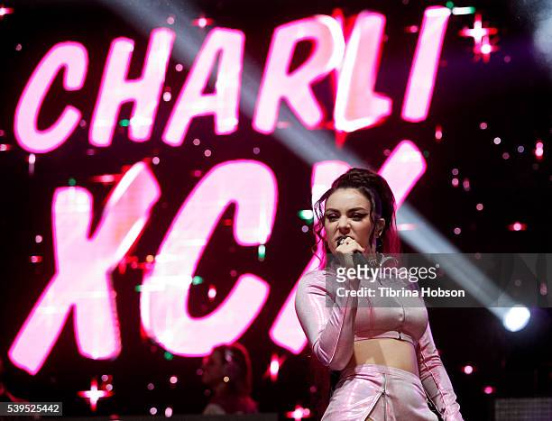 Charli XCX performs at the LA PRIDE Music Festival 2016 on June 11, 2016 in West Hollywood, California.