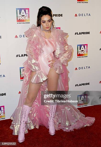 Charli XCX attends the LA PRIDE Music Festival 2016 on June 11, 2016 in West Hollywood, California.