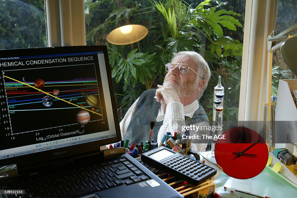 Dr Andrew Prentice at home where he is working on a paper into the probe Cassini