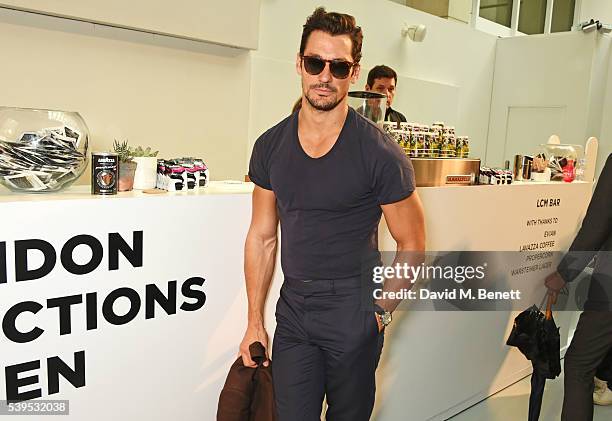 David Gandy attends the Christopher Raeburn show during The London Collections Men SS17 at BFC Show Space on June 12, 2016 in London, England.