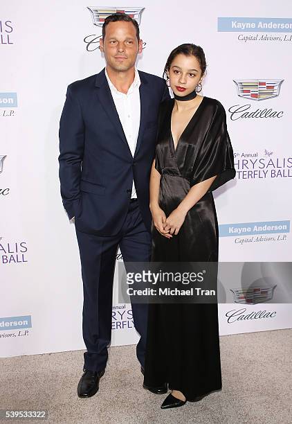 Justin Chambers and his daughter arrive at the 15th Annual Chrysalis Butterfly Ball held at a private residence on June 11, 2016 in Brentwood,...