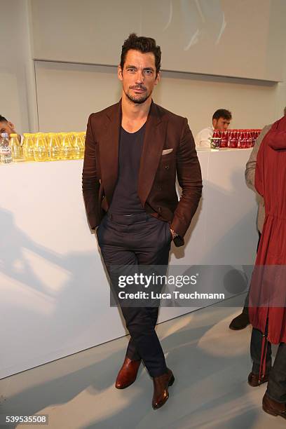 David Gandy attends the Christopher Raeburn show during The London Collections Men SS17 at on June 12, 2016 in London, England.