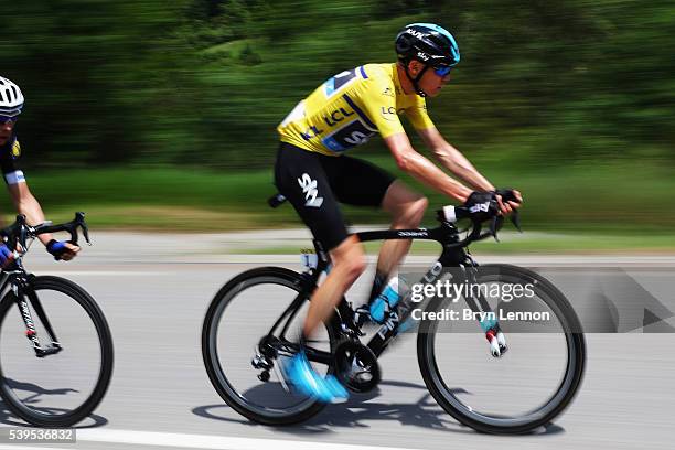 Chris Froome of Great Britain and Team SKY in action during stage seven of the 2016 Criterium du Dauphine, a 151km stage from Le Pont-de-Claix to...