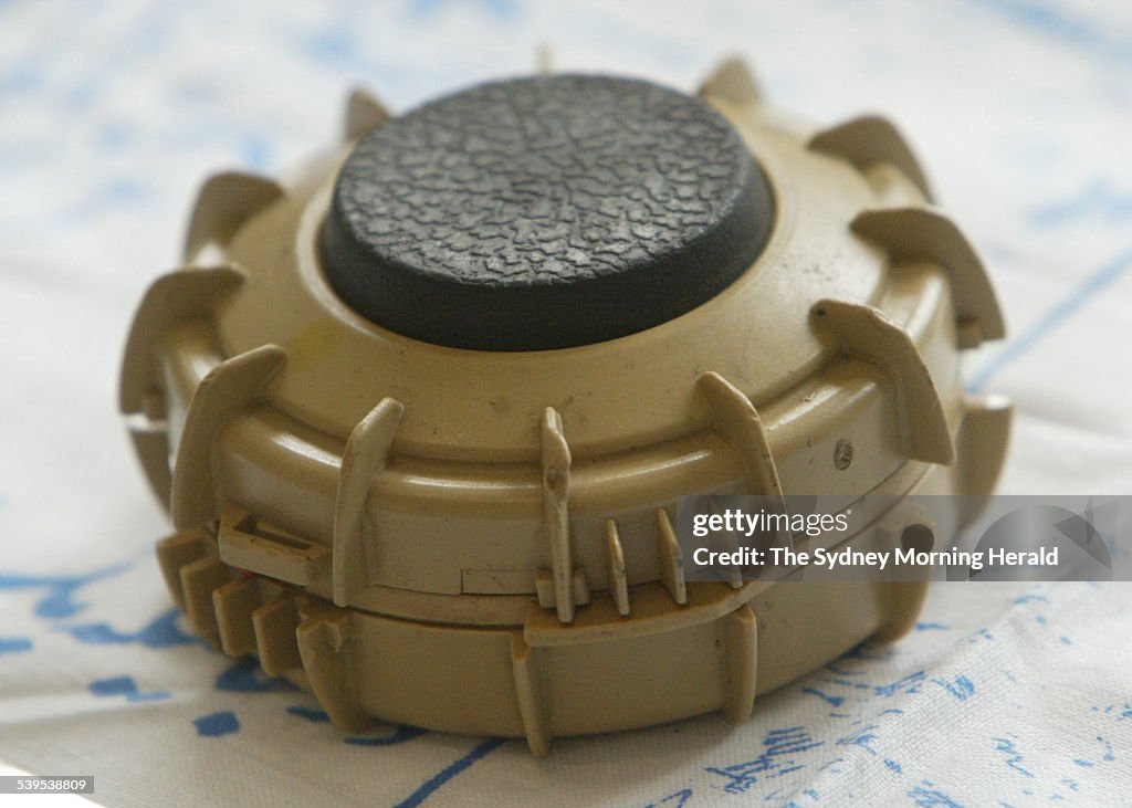 Vs50 A landmine called vs-50 on display at the launch of Landine Action ...