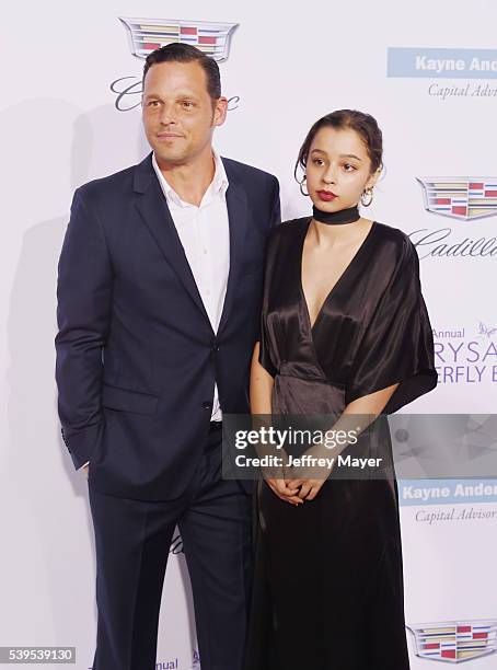 Actor Justin Chambers and daughter Kaila Chambers arrive at the 15th Annual Chrysalis Butterfly Ball at a private residence on June 11, 2016 in...