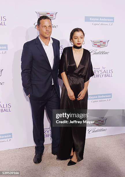 Actor Justin Chambers and daughter Kaila Chambers arrive at the 15th Annual Chrysalis Butterfly Ball at a private residence on June 11, 2016 in...