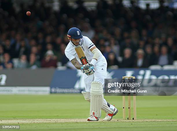 Alex Hales of England is given out LBW during day four of the 3rd Investec Test match between England and Sri Lanka at Lords Cricket Ground on June...