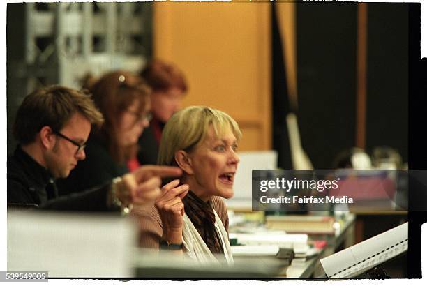 Early rehearsal for production of Richard Wagner s The Ring Cycle at the State Opera of South Australia on 28 August 2003. Director Elke Neidhardt,...
