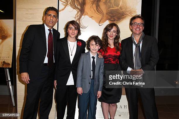 March 10, 2016 --- Director Cyrus Nowrasteh, actors: Finn McLeod Ireland , Adam Greaves-Neal , Sara Lazzaro and Producer Chris Columbus arrive for...