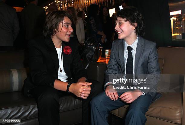 March 10, 2016 --- Actors: Adam Greaves-Neal and Finn McLeod Ireland arrive for the LA Premiere of "The Young Messiah" at the Cinemark Playa Vista in...