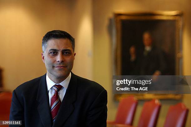 National Australia Bank new Australian CEO, Ahmed Fahour, 11 August 2004 THE AGE Picture by NICOLE EMANUEL