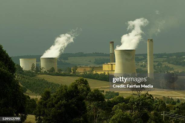 Yallourn power station. 15 April 2004. AGE News. Picture by John Woudstra.