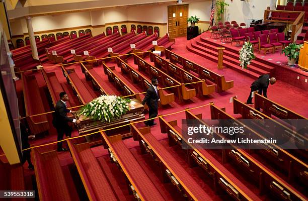 Funeral services are held for Ethel Lance, one of the nine parishioners of the historical Emanuel AME Church who were slaughtered by a racist gunman....