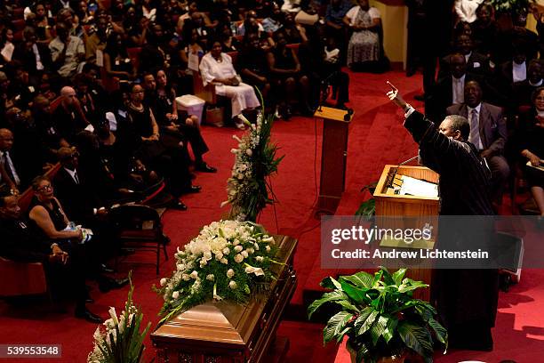 Funeral services are held for Ethel Lance, one of the nine parishioners of the historical Emanuel AME Church who were slaughtered by a racist gunman....