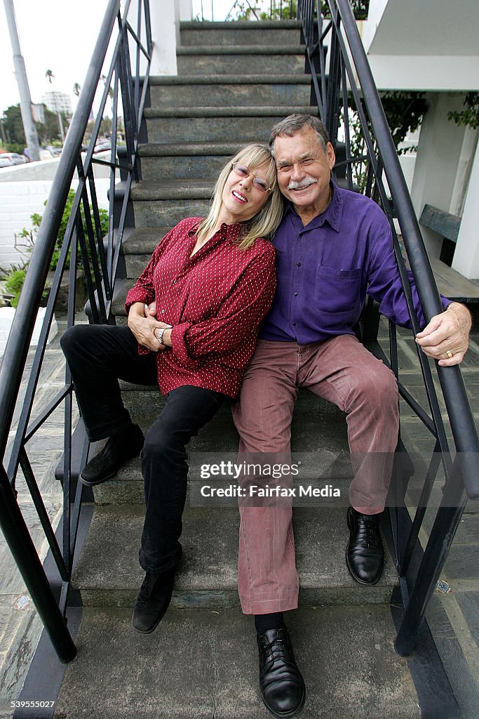 Ron Barassi and wife Cherryl at home 10th March 2005. SUNDAY AGE AGENDA Picture