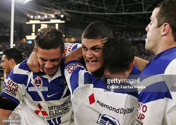 Rugby League. Pictures taken at Telstra Stadium during the Grand Final between the Sydney Roosters and Canterbury Bulldogs. The Bulldogs won. Image...