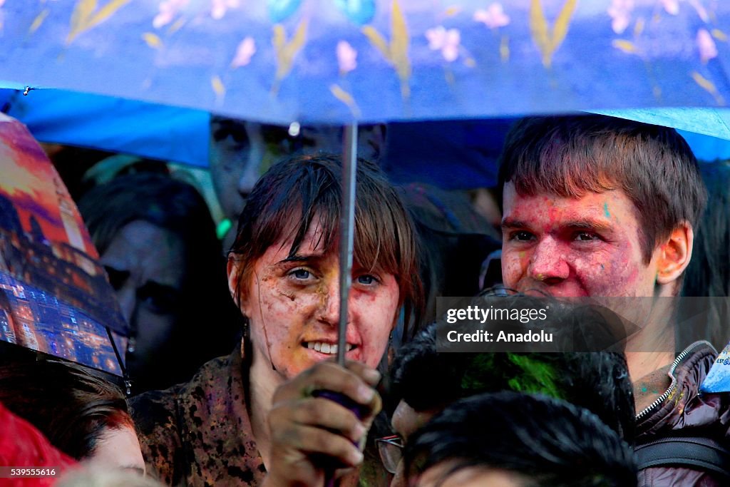 Holi Music Festival of Colours in Moscow