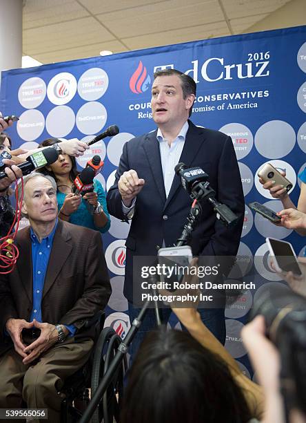 Republican challenger Ted Cruz makes a final push with several Texas stops on the night before the Super Tuesday primaries. Cruz appeared with former...