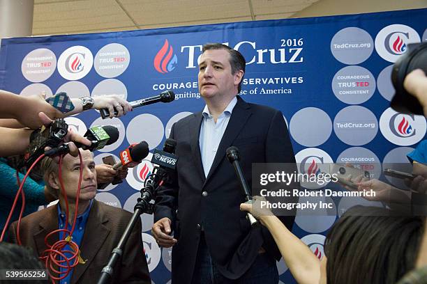 Republican challenger Ted Cruz makes a final push with several Texas stops on the night before the Super Tuesday primaries. Cruz appeared with former...