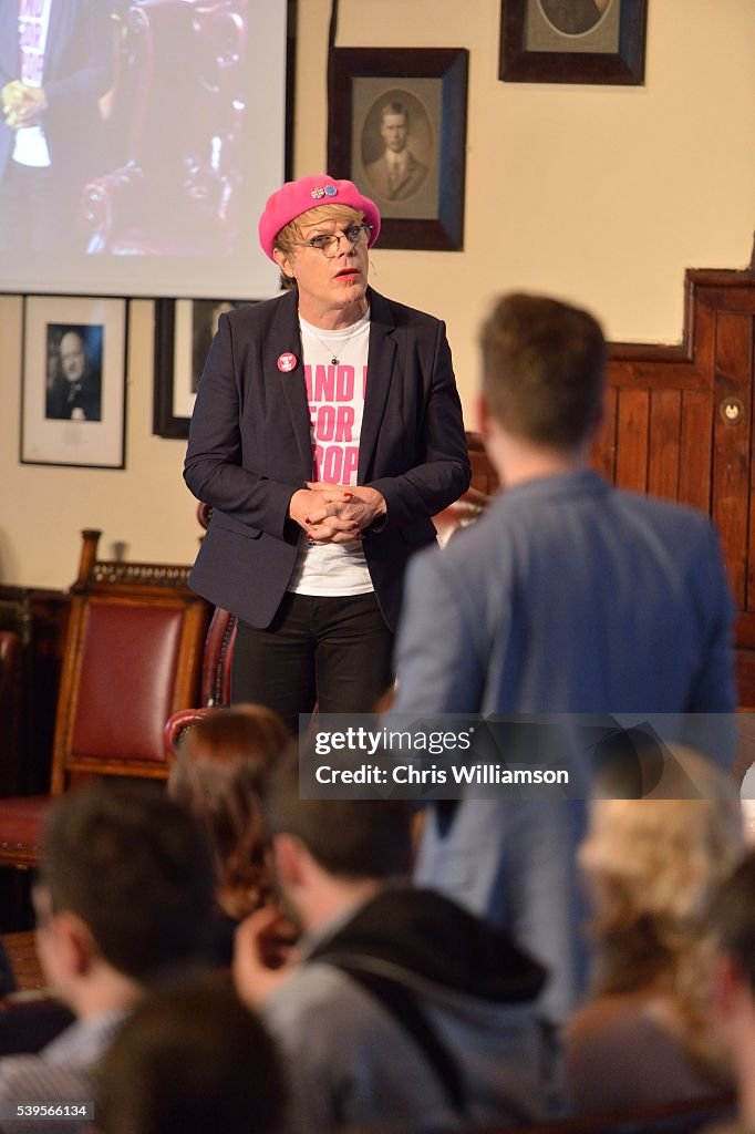 Eddie Izzard Addresses The Cambridge Union On The EU Referendum