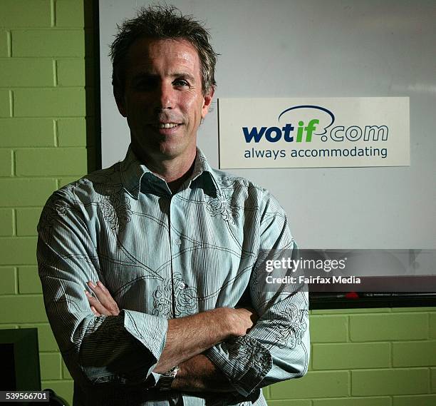 Paul Young, CEO of Wotif.com, a hotel booking web site, 4 May 2005. AFR Picture by ROBERT ROUGH