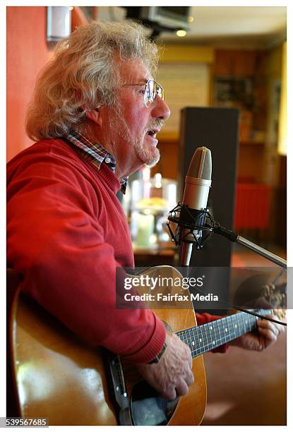 Johnny Chester plays at the Rye Provincial Tavern. Chester is selling two drumsticks that he has had for 41 years that were used by Ringo Star of the...